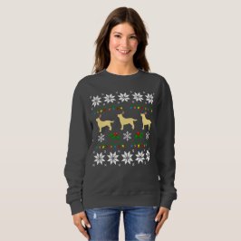 Gelbes Labrador-Retriever-Trio-hässliches Sweatshirt