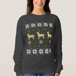 Gelbes Labrador-Retriever-Trio-hässliches Sweatshirt