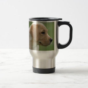 Gelbes Labrador Retriever Welpe Reisebecher