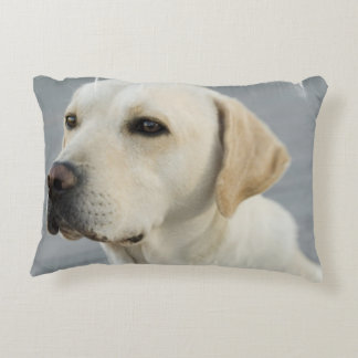 Gelbes Labrador retriever Zierkissen
