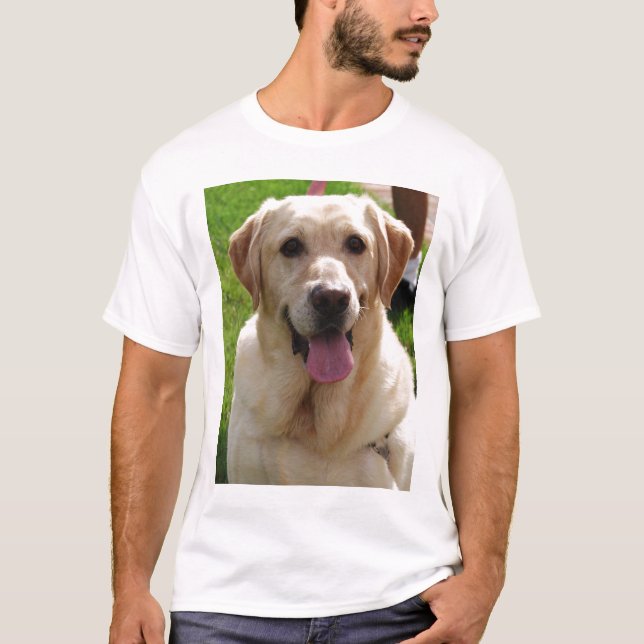 Gelbes Labrador T-Shirt (Vorderseite)