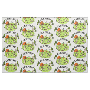 Gelbes Labradors Campings-Gewebe Stoff