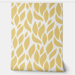 Gelbes Leaf-Muster Tapete