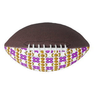 Gelbes Lila Muster Football