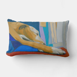 Gelbes Lurcherkissen Lendenkissen