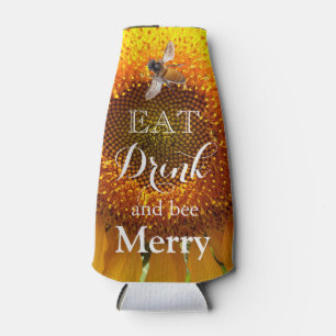 Gelbes Mammut-Sonnenblumen-Foto Flaschenkühler