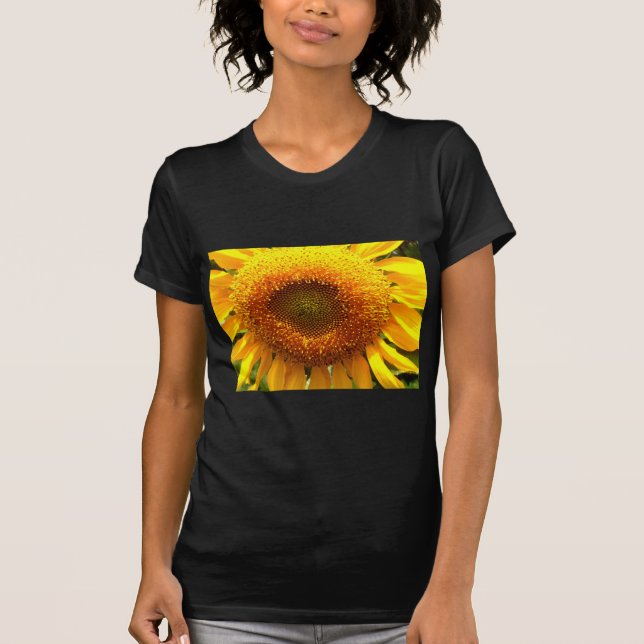 Gelbes Mammut-Sonnenblumen-Foto T-Shirt (Vorderseite)