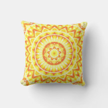 Gelbes Mandala Helles Boho Sonnenlicht Dekorativ