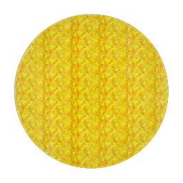 Gelbes Marigold Floral Nahtloses Muster Schneidebrett