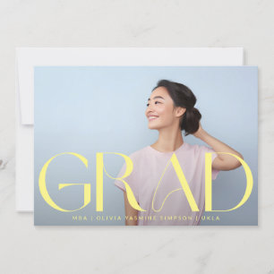 Gelbes MBA-Dark Overlay Modernes Foto Uni Ankündigung