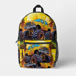 Gelbes Monster Bedruckter Rucksack