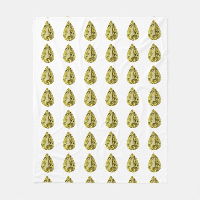 Gelbes Muster Fleecedecke (Vorderseite)