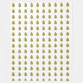 Gelbes Muster Fleecedecke