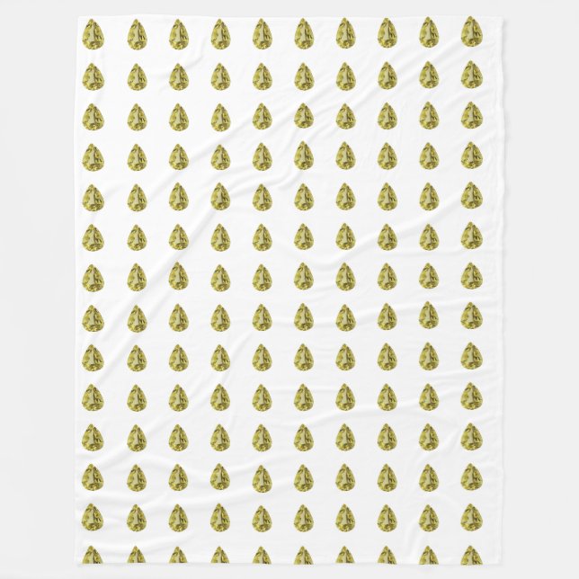 Gelbes Muster Fleecedecke (Vorderseite)