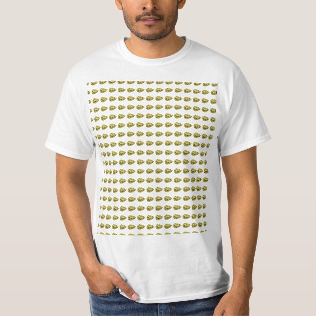 Gelbes Muster T-Shirt (Vorderseite)