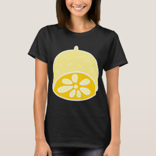 Gelbes Niedliches Lebensmittel Zitrone Frucht Cart T-Shirt