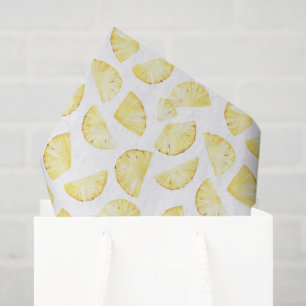 Gelbes Obst Ananas Geburtstag Seidenpapier