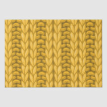 Gelbes Ocker Winter Knitter Wollmuster
