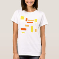 Gelbes Orange geometrische Boxen Abstraktes Kunstd