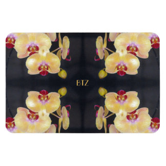 Gelbes Orchideenmuster Magnet