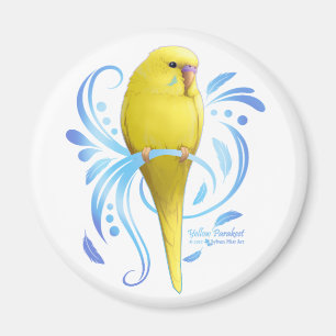 Gelbes Parakeet Magnet