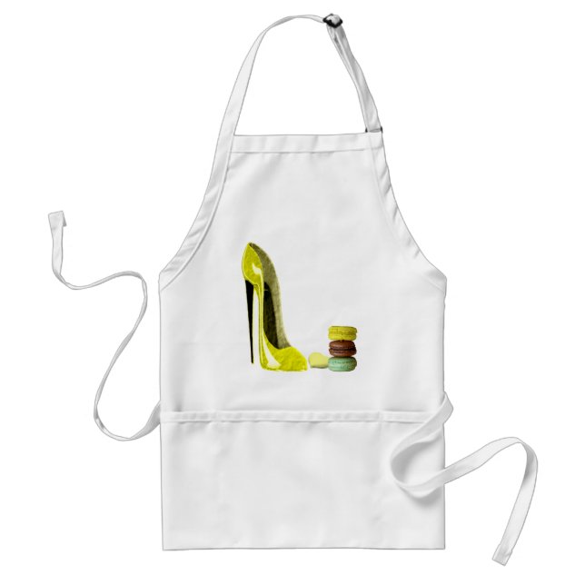 Gelbes PastellStilett und französische Schürze (Vorne)