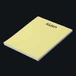 Gelbes Personalisiertes Notepad Notizblock<br><div class="desc">Yellow Personalisiert Notepad ist ein großartiges Geschenk oder kleine Geschenk! Das wird auf jedem Schreibtisch großartig aussehen! Sie haben die Wahl zwischen zwei Größen.</div>