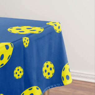Gelbes Pickleball-Muster-Tischdesign Tischdecke