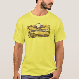 Gelbes Picnic Food Corn auf dem Cob mit Butter Pat T-Shirt