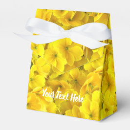 Gelbes Primrose-Blume-Muster Geschenkschachtel