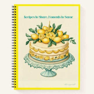 Gelbes Rezeptbuch Notizbuch