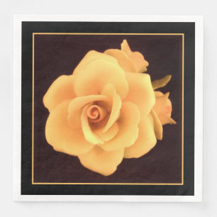 Gelbes Rose, Foto 2004. Serviette