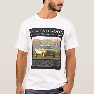 Gelbes Rosen-Film-Plakatbild T-Shirt