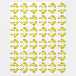 Gelbes Rosengewebe. Fleecedecke