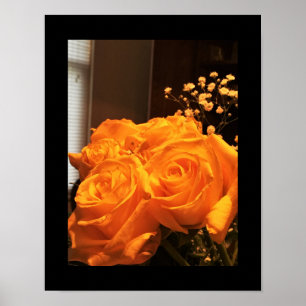Gelbes Roses-Foto Poster