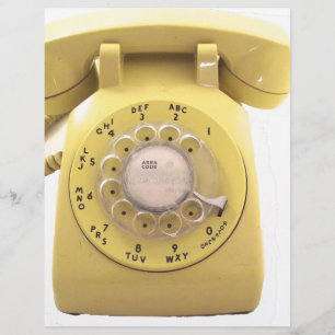 Gelbes Rotary-Telefon