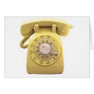 Gelbes Rotary-Telefon