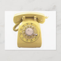 Gelbes Rotary-Telefon
