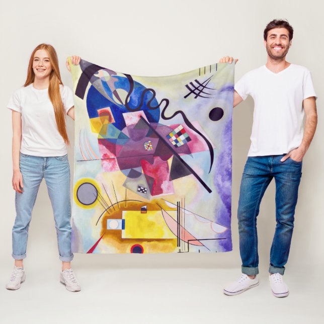 Gelbes Rotes Blau, Wassischer Kandinsky Fleecedecke (Beispiel)