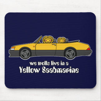 gelbes saabmarine mousepad