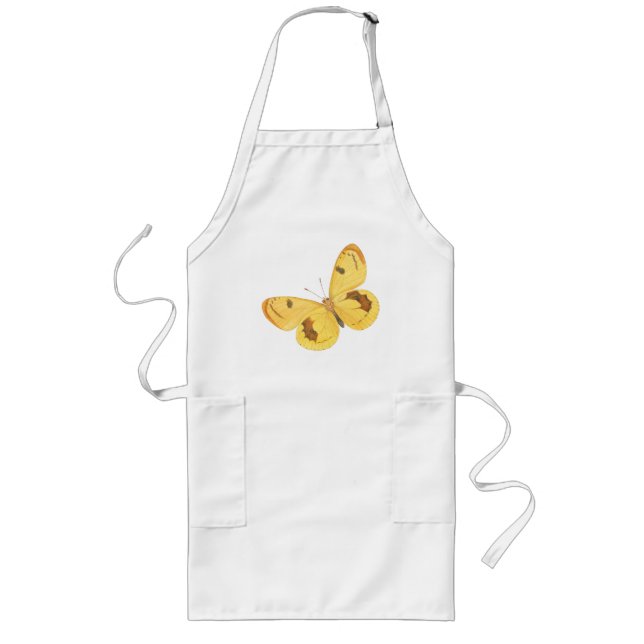 Gelbes Schmetterling - Vintage Kunst Schürze (Vorne)