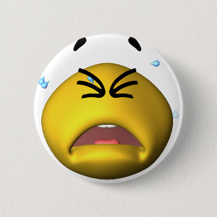 Gelbes Schreien Button