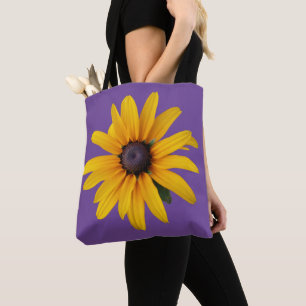 Gelbes schwarz-Mit Augen Susan-Blume-Foto Lila