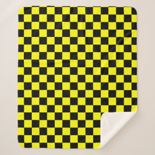 Gelbes Schwarz-Schachbrettmuster Sherpadecke