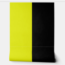 Gelbes schwarzes Muster für große Streifen Tapete