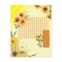Gelbes Scrapbook-Papier