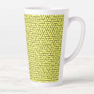 Gelbes Sechseck-Labyrinth Milchtasse