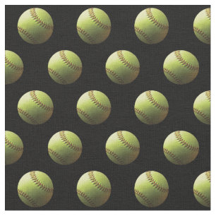 Gelbes Softball-Sportball Stoff