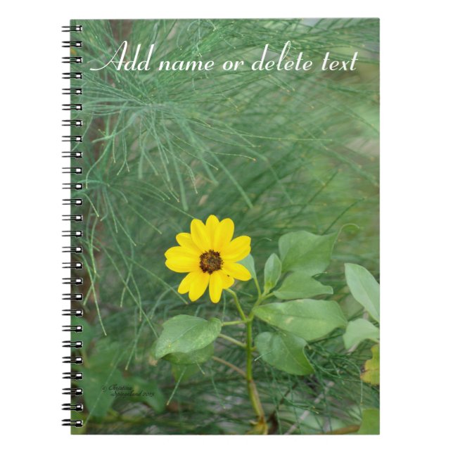 Gelbes SonnenblumenNotebook Notizblock (Vorderseite)