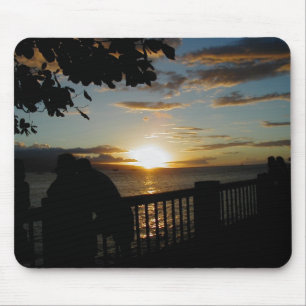 Gelbes Sonnenuntergang mousepad